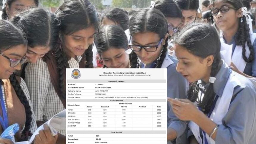 RBSE 10th Board Topper 2024