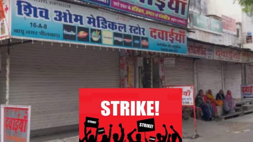 Bhilwara medial store strike today