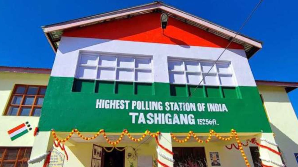 Lok Sabha Election 2024 Highest Polling Station Of India Photo Tashigang Himachal Pradesh Polling Station