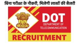 Ministry of Communication Recruitment 2024 Online dot recruitment 2024 In Hindi