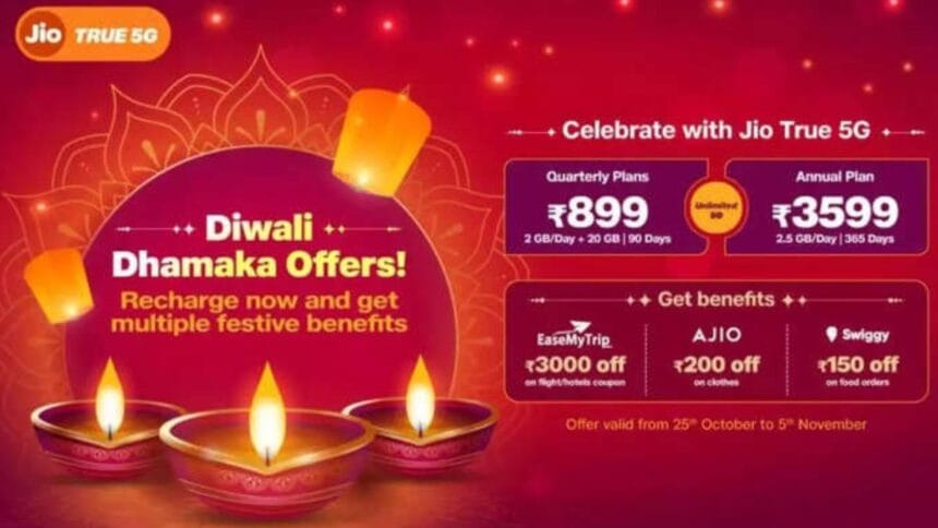 Jio Diwali Dhamaka Offers