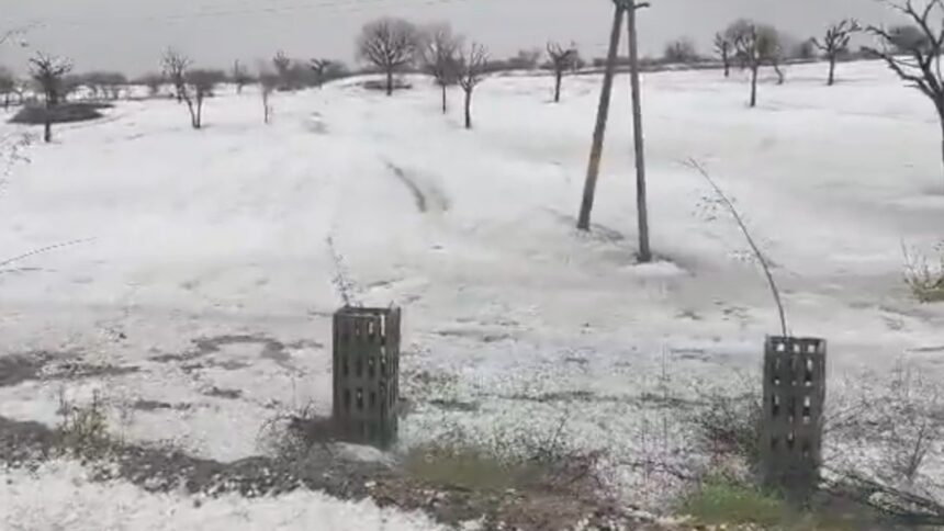 rajasthan hailstorm photo