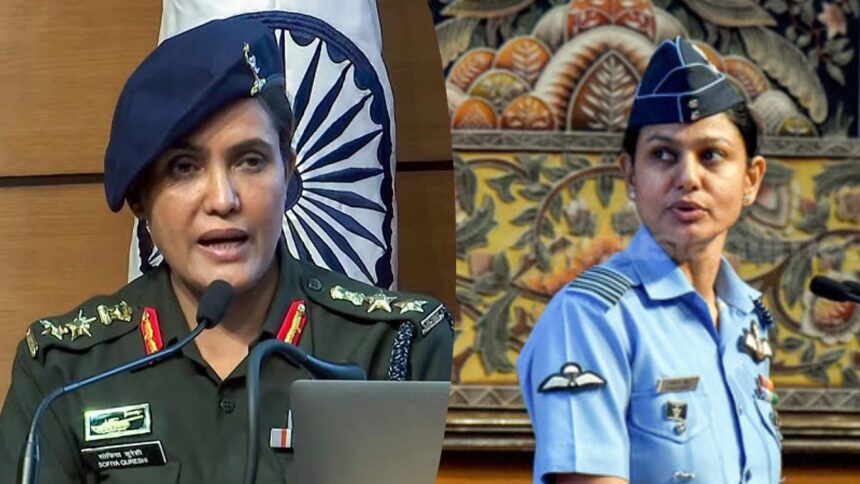 Colonel Sophia Qureshi and Vyomika singh