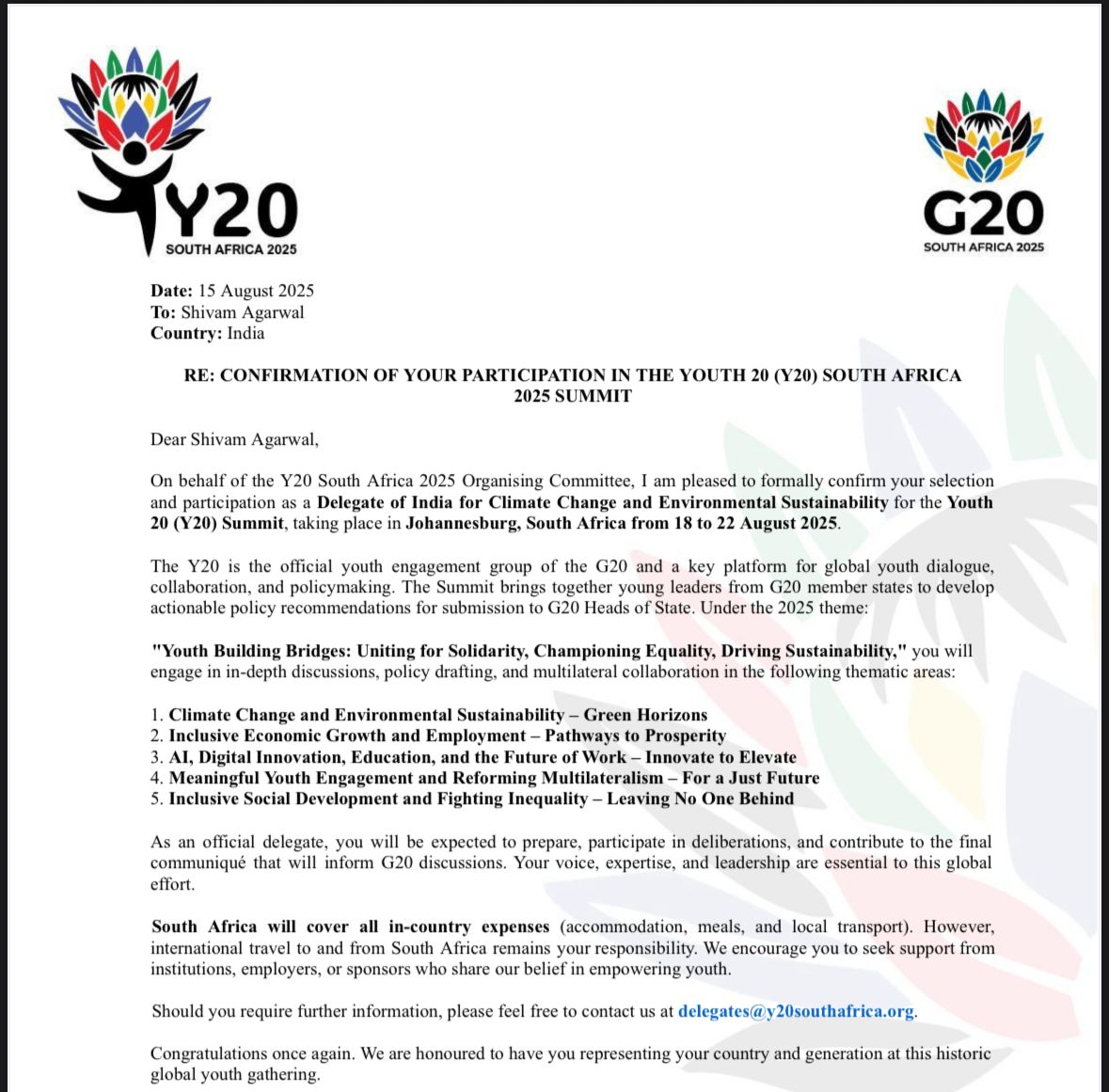 G20 Youth Summit 2025: सीकर का बेटा करेगा देश का नाम रोशन, G20 युवा शिखर सम्मेलन में भारत का प्रतिनिधित्व करेंगे डॉ. शिवम अग्रवाल 5c541abb 7c04 44bf bcd3 0882b4225580 - FM SIKAR News
