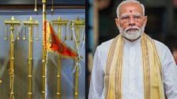 PM Modi Ayodhya Visit Update: अयोध्या में पीएम मोदी का आगमन, रामलला मंदिर में भगवा ध्वज फहराएंगे मोदी