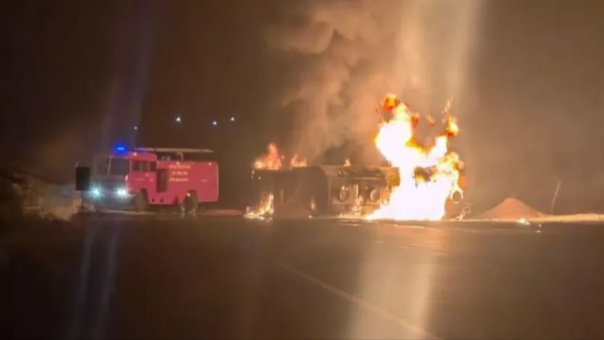 Nagaur Tanker Blaze on Ladnun Highway