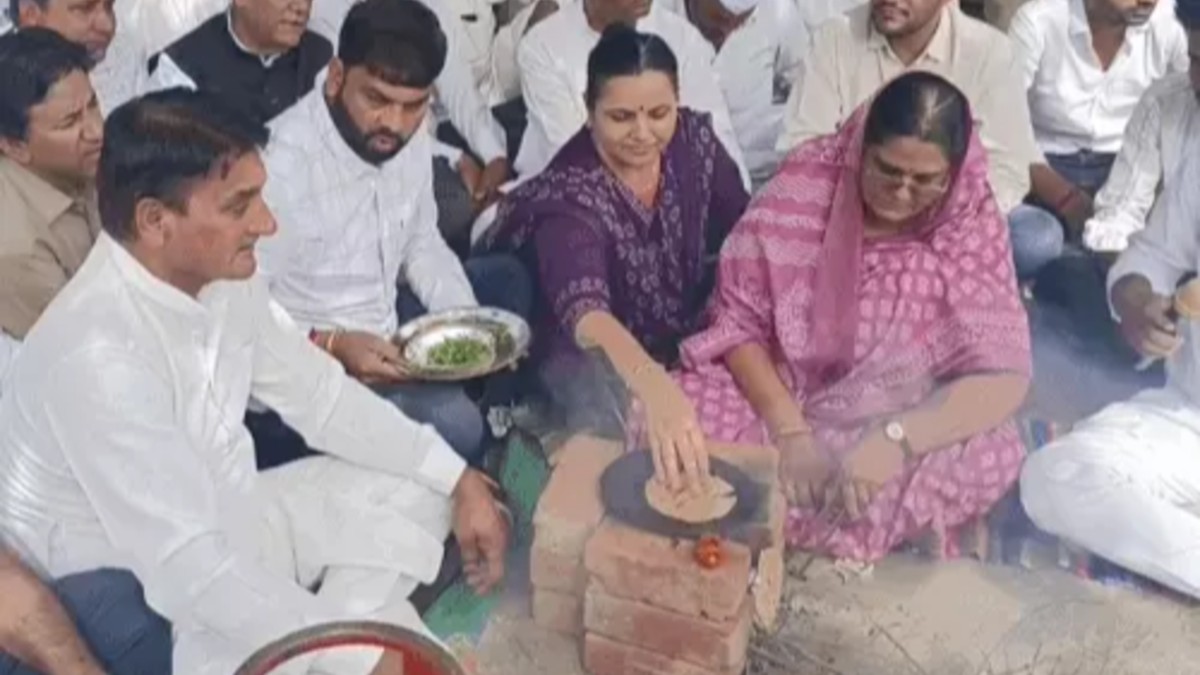 Sikar Congress Protest Against Rising Gas Prices